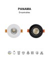 PANAMA * Empotrable LED CCT Negro 6W